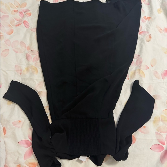 NWT Aritzia Black Tulum High Split Dress - Picture 4 of 6